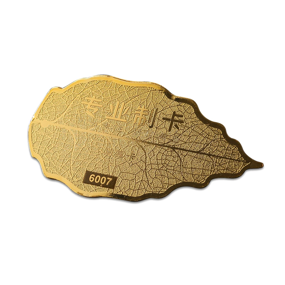 Customized Cheap Die Cut Metal Credit Card Stainless Steel Vip Member Metal Business Cards for Laser Engraving