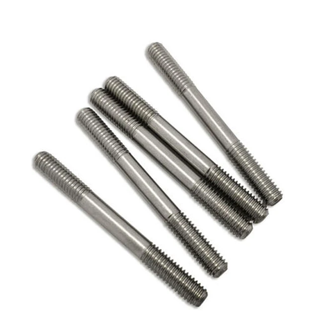 High Quality Wholesale Carbon Steel Double End Stud Bolts M8 M10 M12 M14 Metric Stainless Steel Threaded Rod
