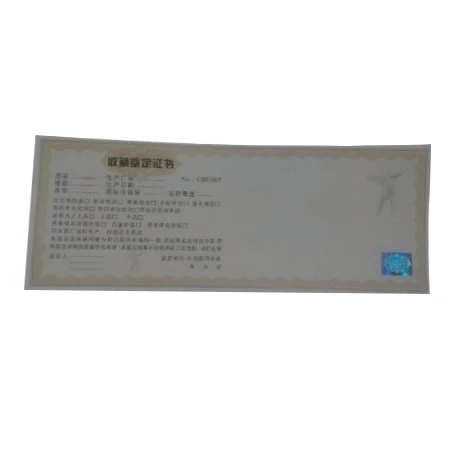 Custom Anti-counterfeiting Booklet/Ticket/Gift Coupon/Voucher Sticker