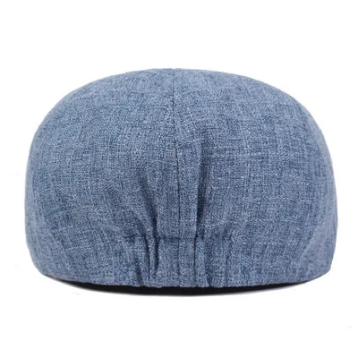 Manufacture Price Outdoor Unisex Cotton Mix Linen Flat Ivy Hats Newsboy Cap