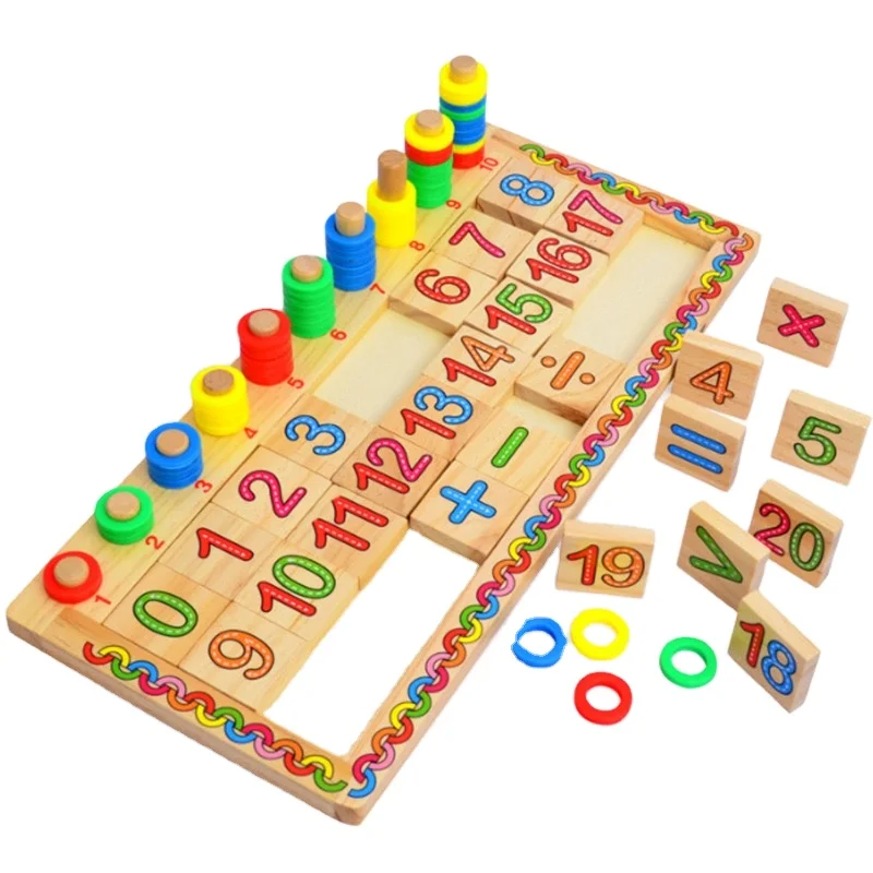 High quality wooden numerical calculation toys for early education and puzzle