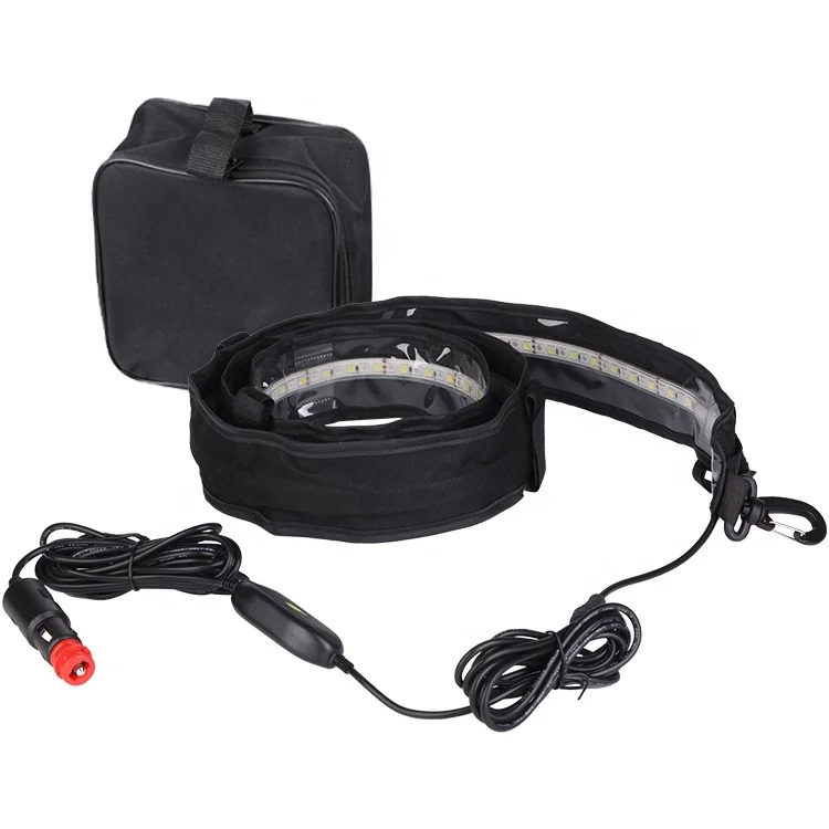DC12V 1.2m Tri-Colour Waterproof SMD 5050 Flexible LED Strip  Light for Outdoor Camper Awning Rooftop Tent