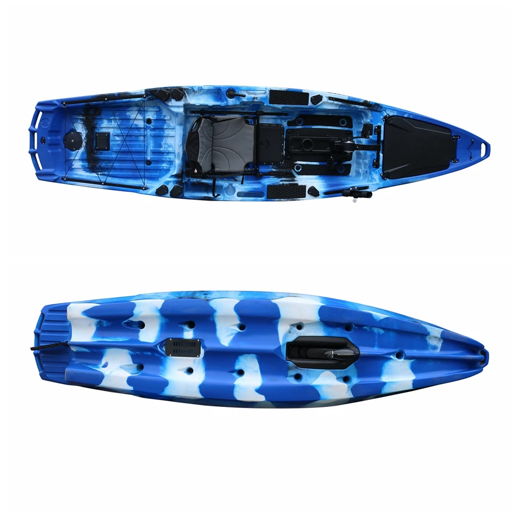 HARMAN 13 FT Pedal Drive System Kayak Fishing with 360 Rotatable Stadium Seat Fishing Sit on Top Fishing Kayak Sports Customized