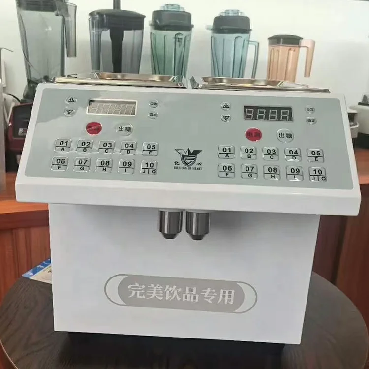 2021 New Arrival Double Tank 8L Digital Honey Sugar Fructose Syrup Dispenser Machine