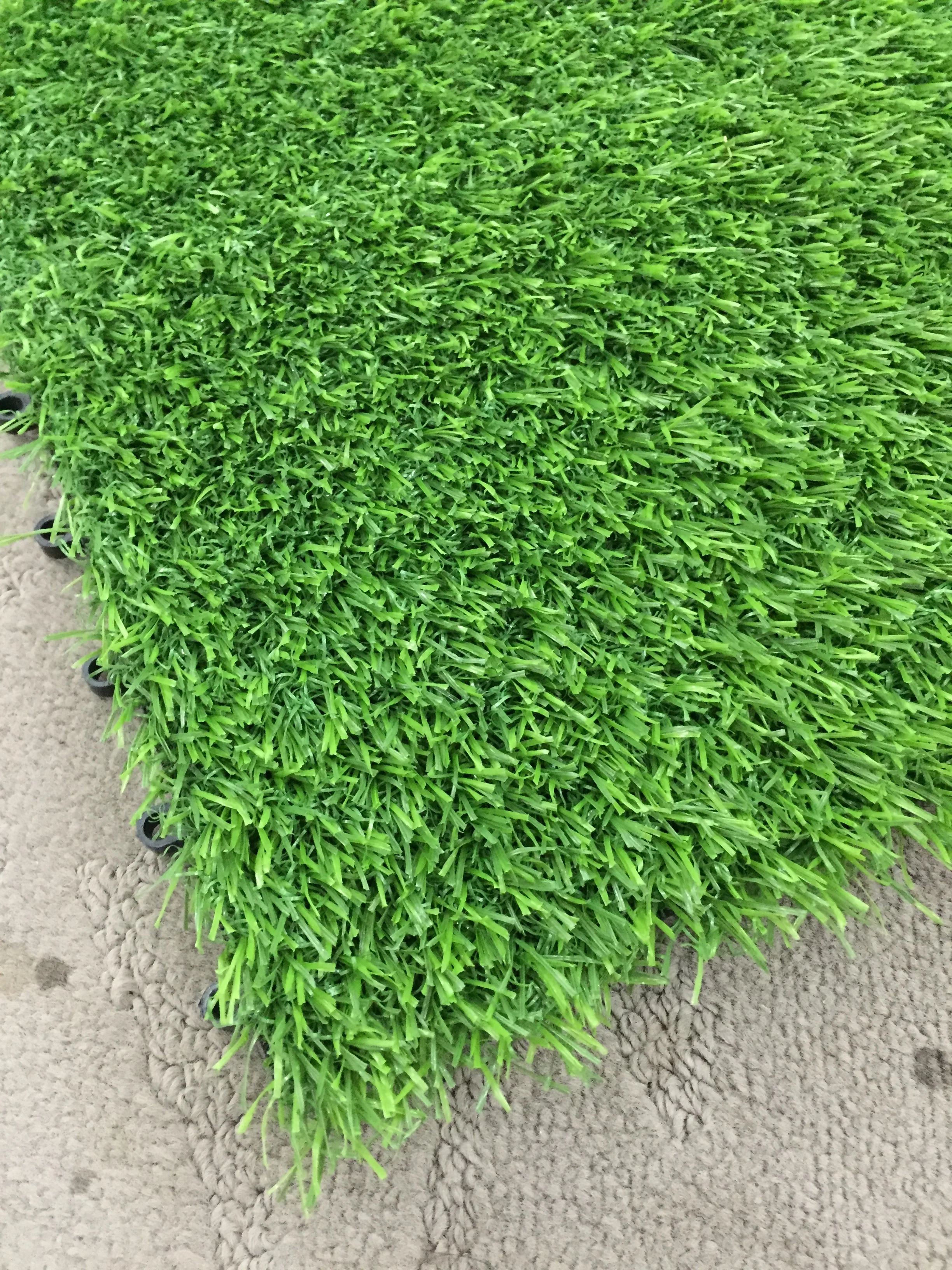 Landscape Grass Interlocking artificial grass turf tile  ECO friendly carpet outdoor garden DIY flooring300*300*22mm