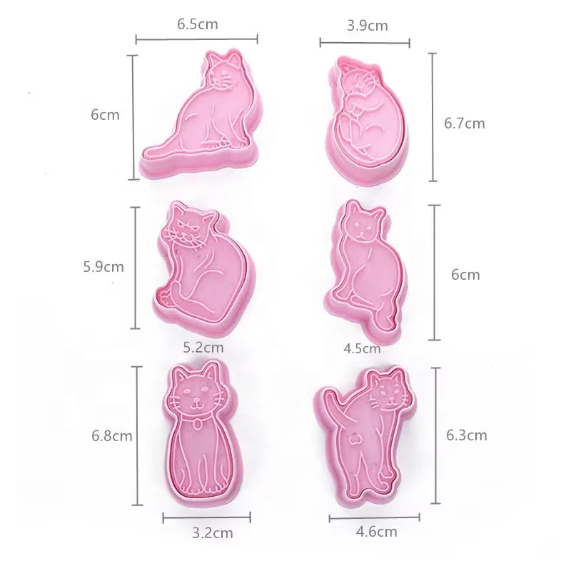 6Pcs/set Fruit Cookie Cutters Flower Cutter Cookies Wedding Stamp Cookie Cutter set