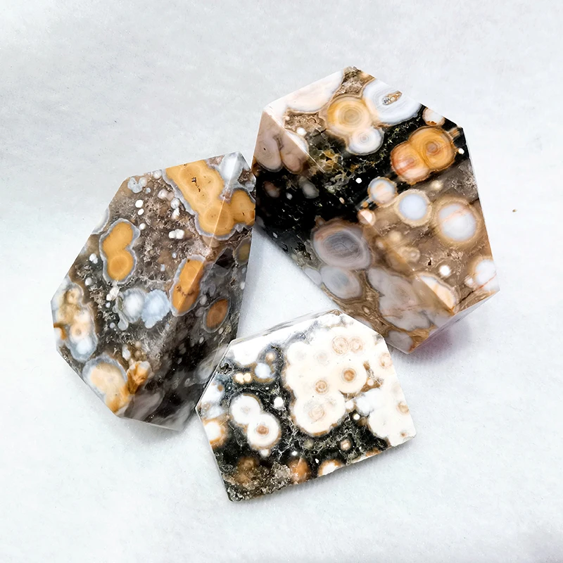 Оптовая продажа, натуральный кристалл, нестандартная морская яшма, высококачественные камни для океан, яшма, полированные камни для океана