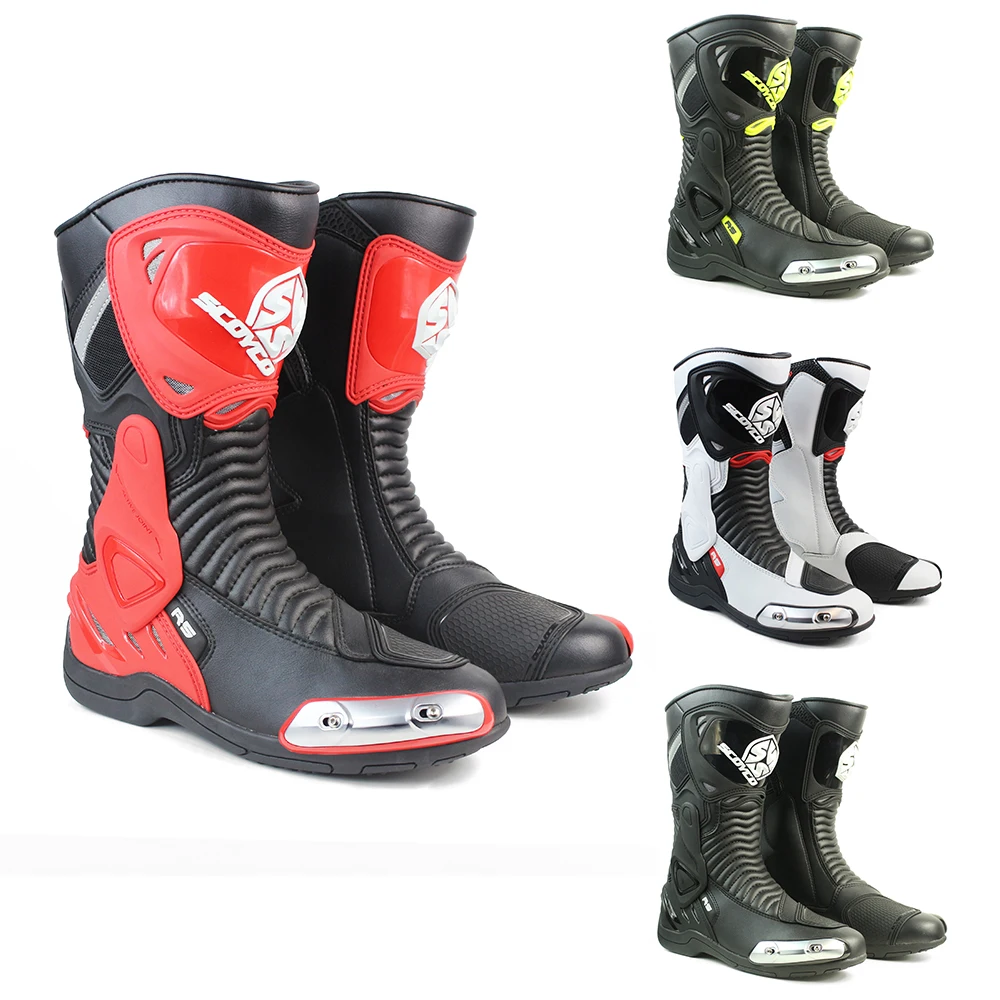 Buy Now Design High Tops Driving Riding Shoes Ce Pass Endurance Wear-Resisting Motorcycle Boots Dirtbike Motorcycle Riding Boots