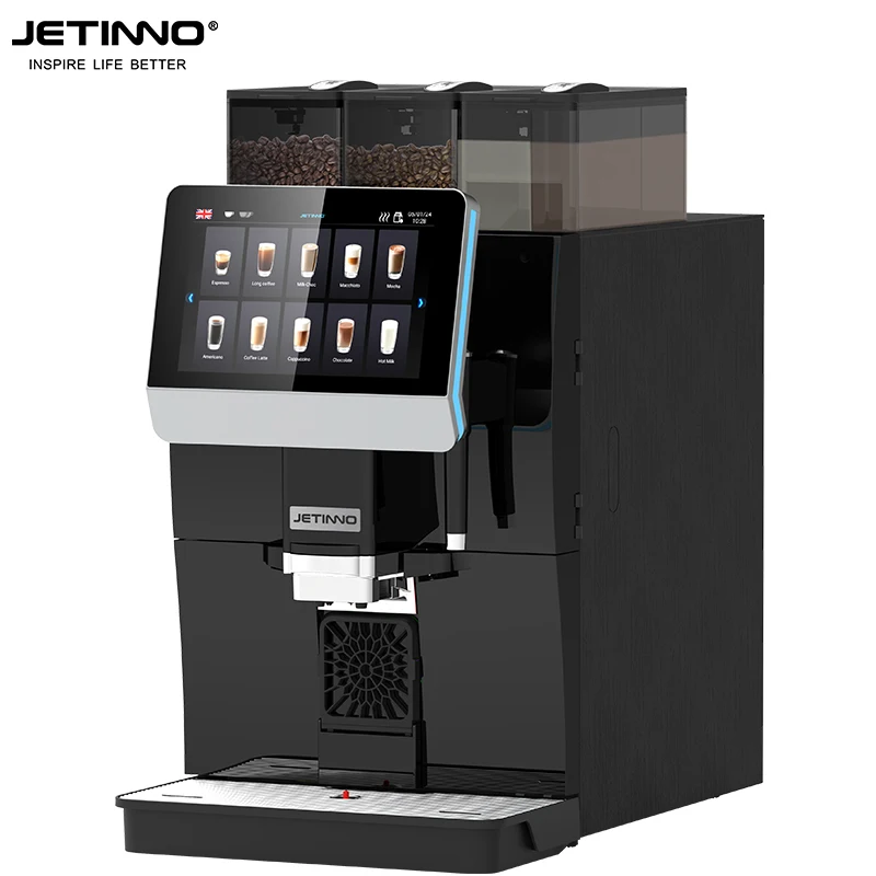 Jetinno JL33C Commercial Automatic Coffee Machine 10.1' Touch Screen Double Boiler Coffee Machine Commercial Coffee Maker