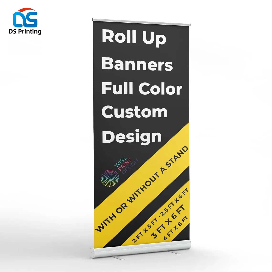 wholesale advertising 85x200 moving table top 3 meter wider base wide bae scrolling roll up banner stand suppliers