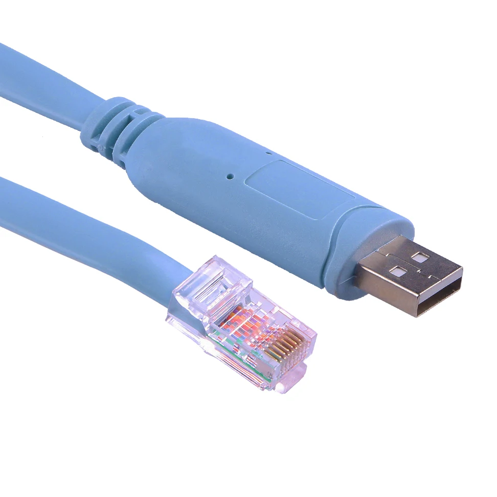 6ft/1.8m Compatible with  Routers Switches and Firewall CH340 Chip Inside ,USB to RJ45 RS232 Console Cable