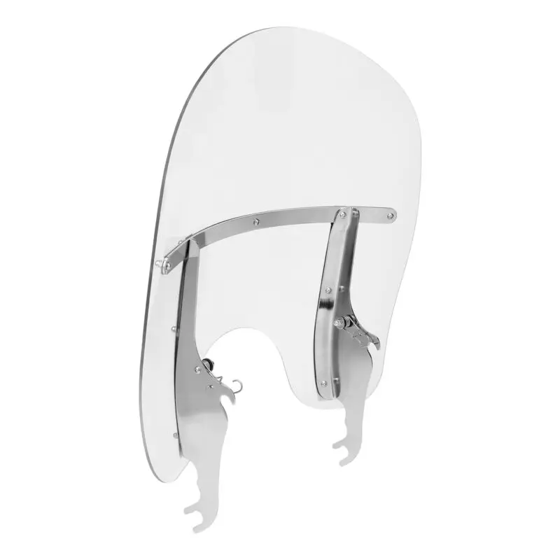 TCMT Clear Windscreen Windshield Chrome & Black bracket Fit For Harley Softail Fatboy FLST Slim FLS Heritage Classic 2000-2017