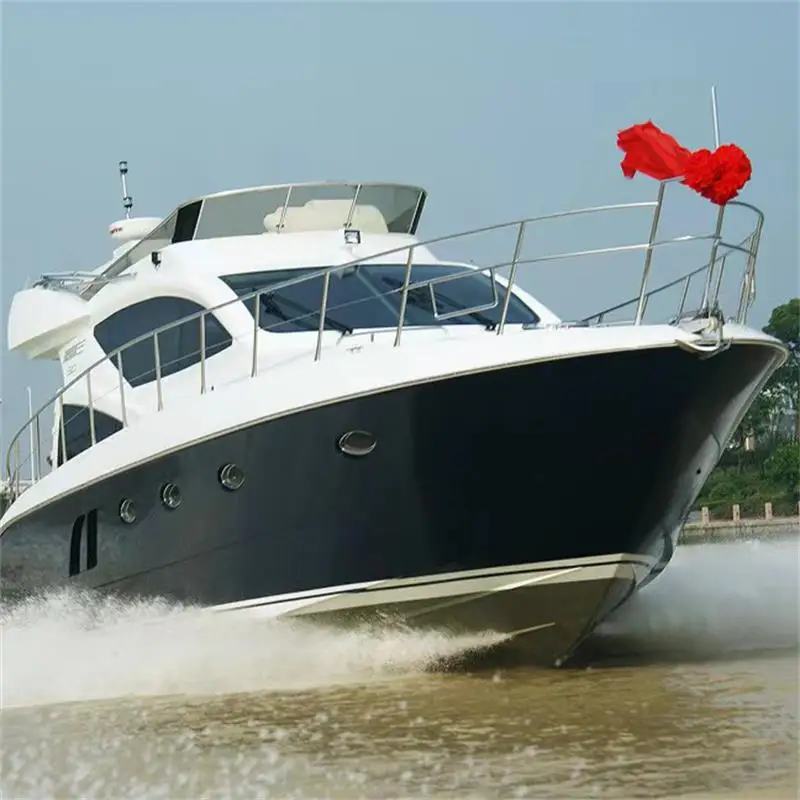 Cheap 48ft Luxury Yacht Speed Boat Inboard Motor 3m Cabin Cruiser Fishing Leisure Surfing Boat