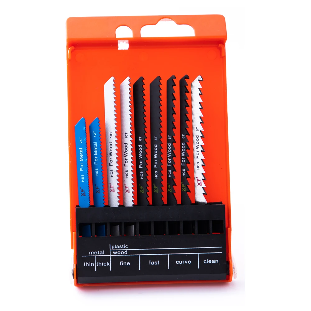 
10-Piece Metal & Woodworking T-Shank Jig Saw Blades 