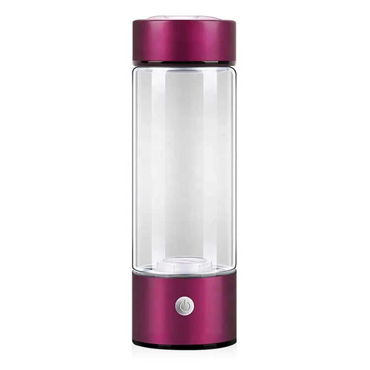 Level Up Filter Water Bottle Hydrogen Alkaline Hydrogen Water Bottle Ionizer Hydrogen Water Generator With Glass Bottle