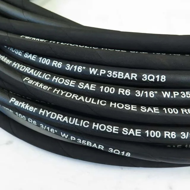 1/4 inch yellow cloth surface SAE 100 R6  water hose