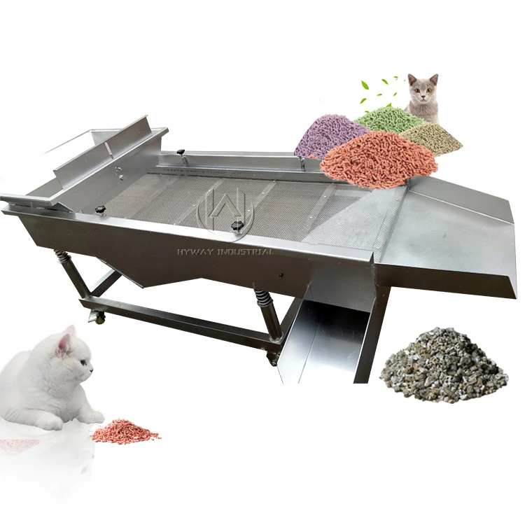 2 outlets 3 outlets Cat litter ore sand soil compost grain coffee beans flour linear spring vibration sieve vibrating screen