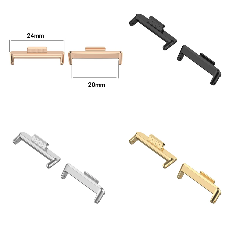 Smartwatch Accessories Watchband Smart Watch Strap Band Stainless Steel Metal Connector Adapter For Huawei Watch Fit 3