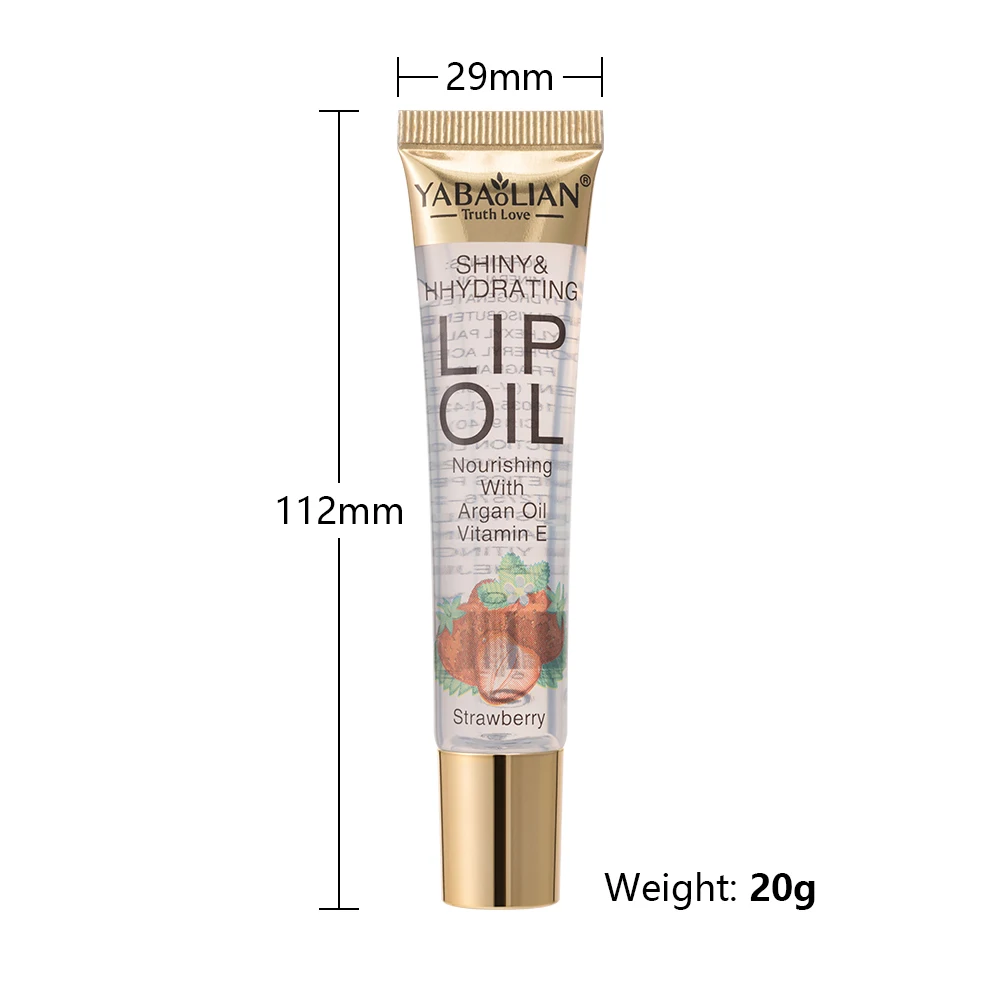 Plant transparent lip balm liquid lip gloss female girl without Logo lip repair private label hose lipstick