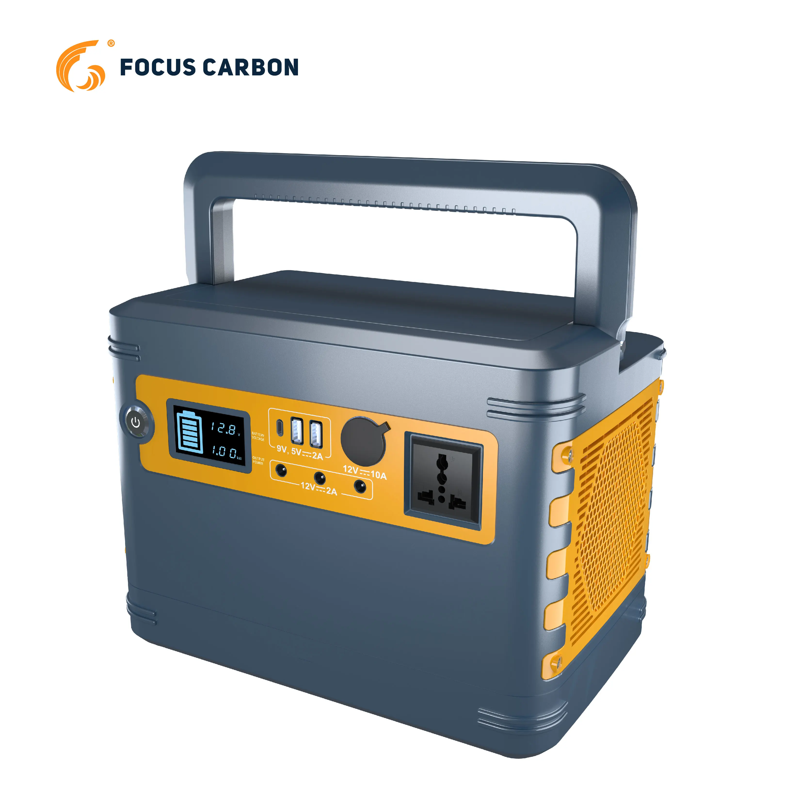 Focus Carbon portable  12V 80Ah  1kwh LiFePO4 battery power bank with 220V 1.1KW Inverter