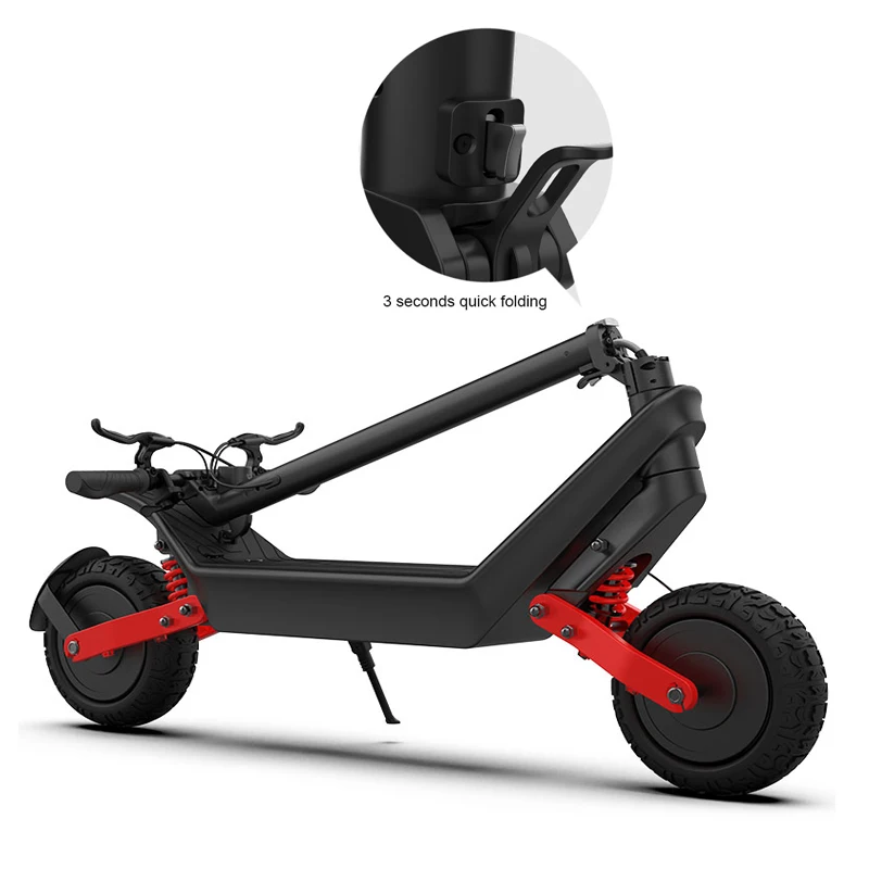 HX 10X Scooter 11inch Dual Motor Electric Scooter 48V 1000W Off-road E-scooter 40kmh Double Drive High Speed Scooter OffRoad