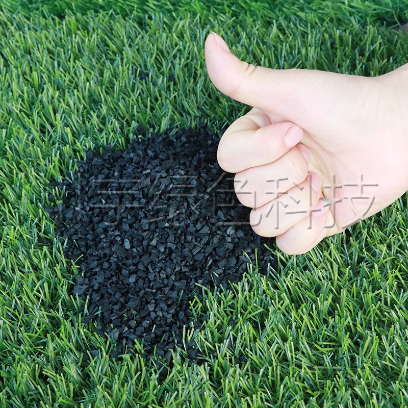 High Quality Recycled SBR  Black Rubber Granules For Football Field Artificial Grass