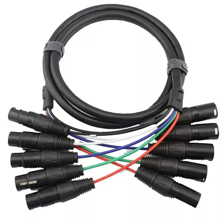 Low pricdmx stage light 8-way 8m/32-way cable car 50m/mixer multi-channel cable light cable car signal line wire cord line cable