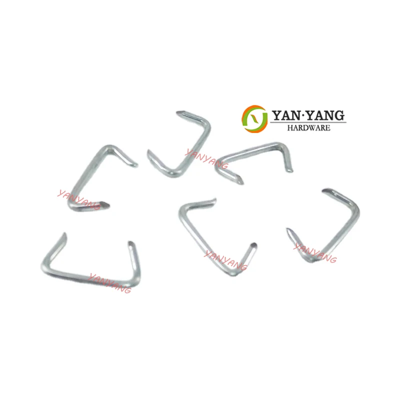 Yanyang industrial staples galvanized steel cage fixing clips hog ring C ring loose nails