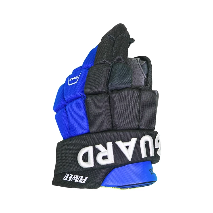 Newest professional bule roller skating mitten pp elastic ice hockey mitten for sale