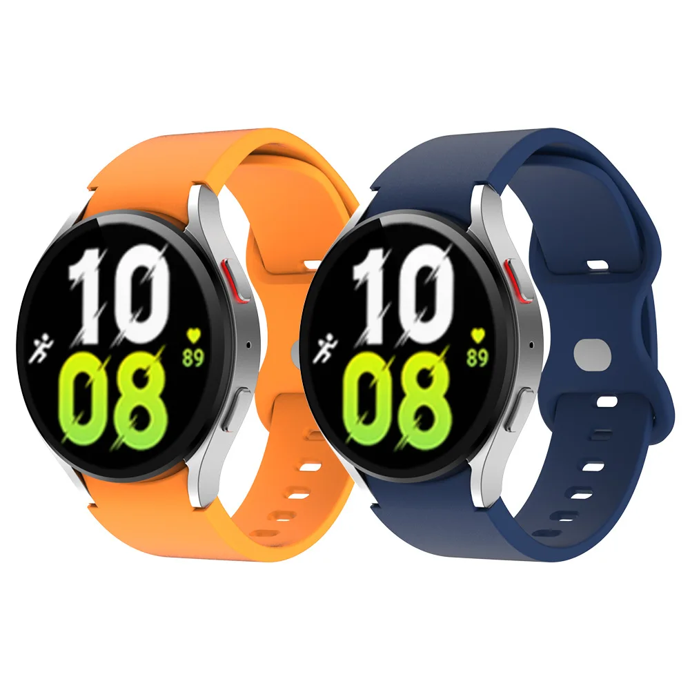Silicone Band for Samsung Watch Galaxy 4 6 Classic 43mm 47mm 42mm 46mm 6 5 4 44mm 40mm No Gaps Sport Strap 5Pro 45mm Bracelet