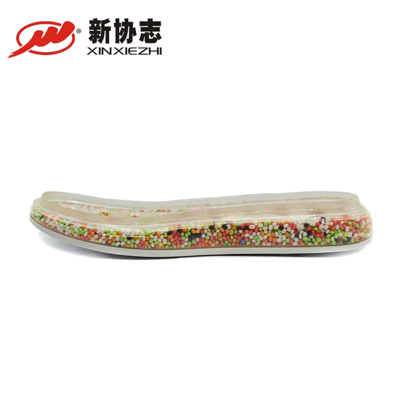 Xinxiezhi Suela Air Cushion TPR Soles For Shoes Colorful Bead Shock Absorption Fitness Casual Spore Shoe Sole
