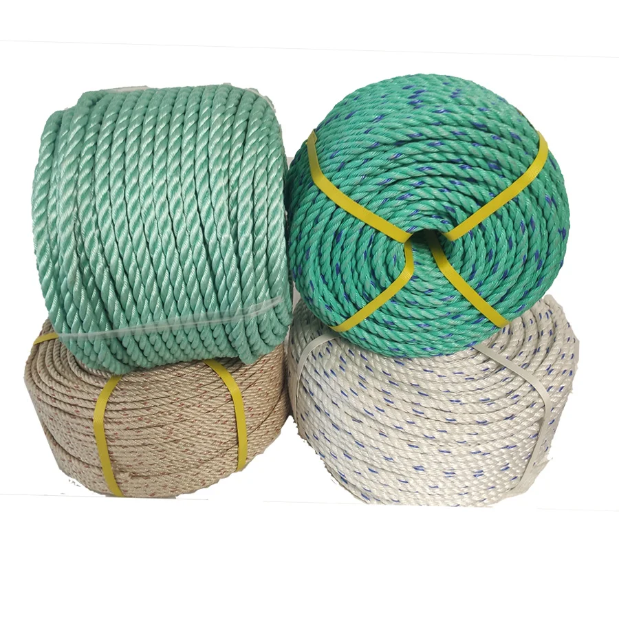 3 or 4 strands twisted pp danline fishing rope for fishing industry