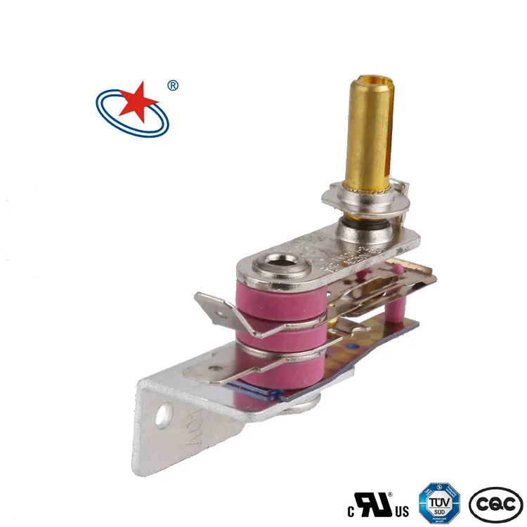 Adjustable Electric Oven Heater with Safety Bimetallic Switch Thermostat Aluminum Thermal Conductive Plate Thermostat