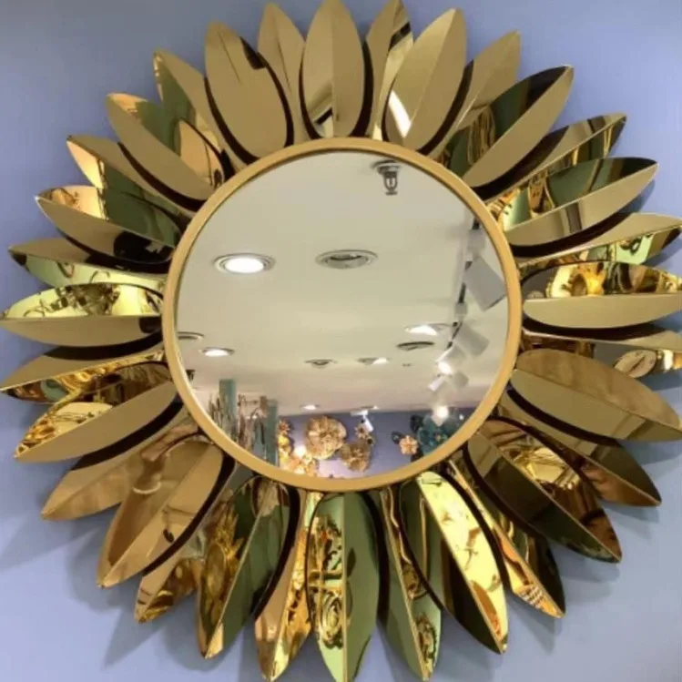 Nordic style creative wall mirror design furniture mirror for living room bedroom tv background wall mirror