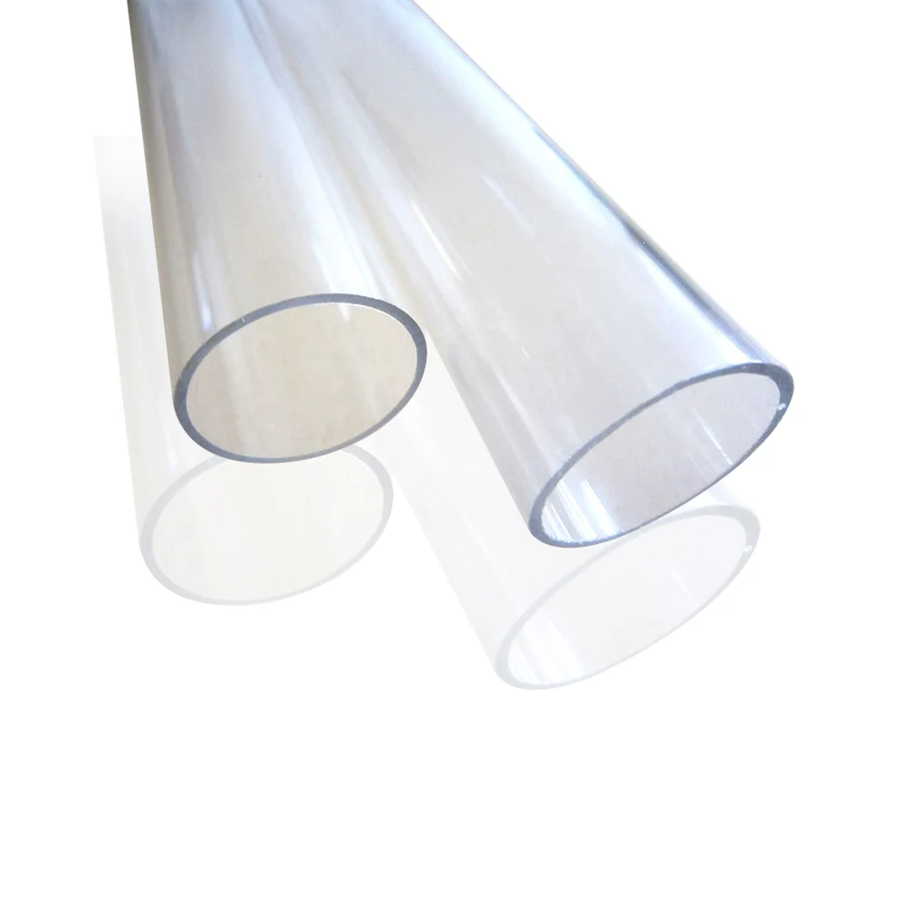 Transparent Large diameter PVC hard tube pipe 1-300mm outside diameter