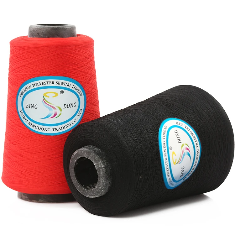 Chinese Supplier 60/2 602 60 2 High Tenacity Knotless Cheap Waxed Machine Use 100% Spun Polyester Sewing Thread