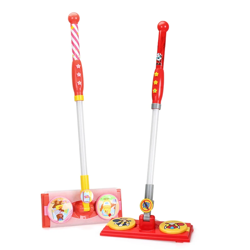 FiveStar Girls Housekeeping Pretend Play Toys Musical Magic Mop for Kids Early Education Toy Set