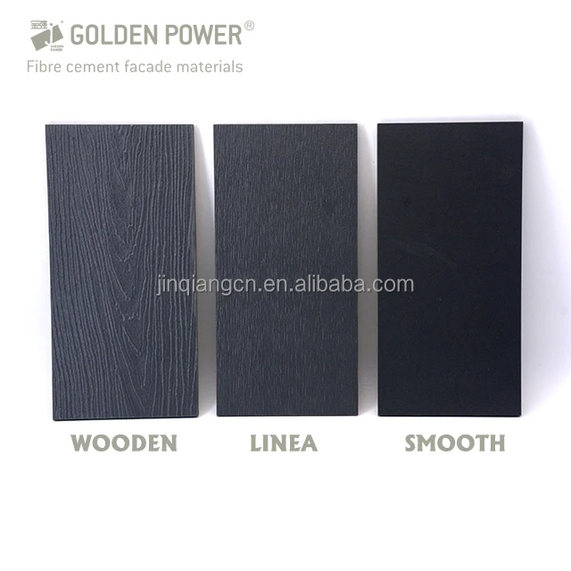 Eco-friendly Fiber Wall Panel Non-Asbestos direct sales wood grain cement fiber board Sidings