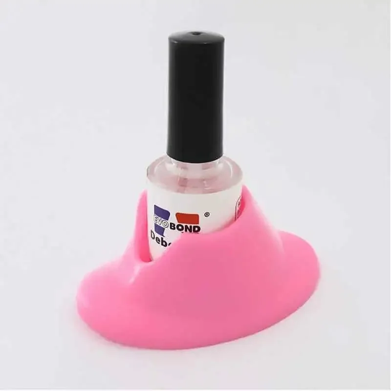 Rubber Nail Gel Polish Holder Display Varnish Bottle Stand Container Glue Tilter Feature Pro Nail Art Manicure Tools