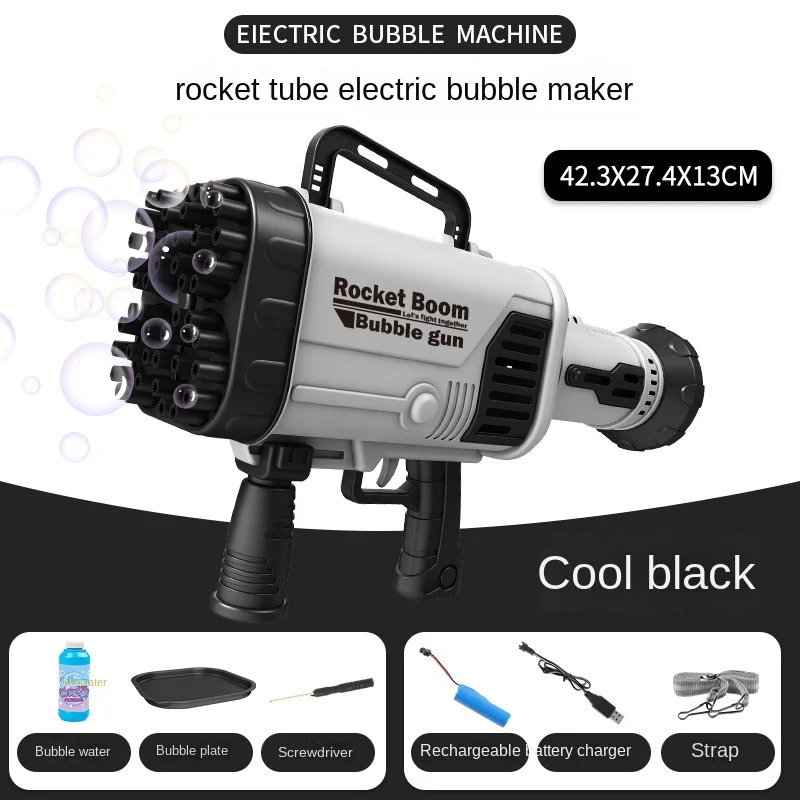64hole  Bubble Toys Seifenblasenmaschine Kids Bubbles 14 Years Up Plastic   Bubble  gun   toys