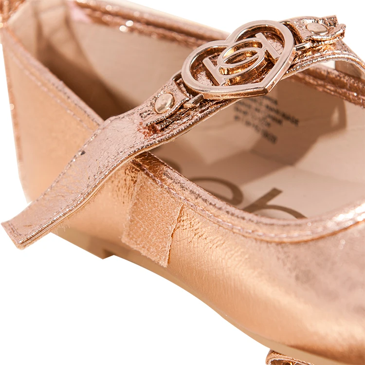 Новинка 2020, прекрасная обувь принцессы для девочек, оптовая продажа детской обуви, розовое золото, детская обувь