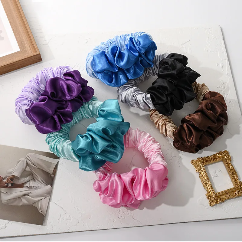Wholesale Luxury Imitated Silk Fabric Hair Curler Custom Logo No Heat Traceless Portable Hair Curler