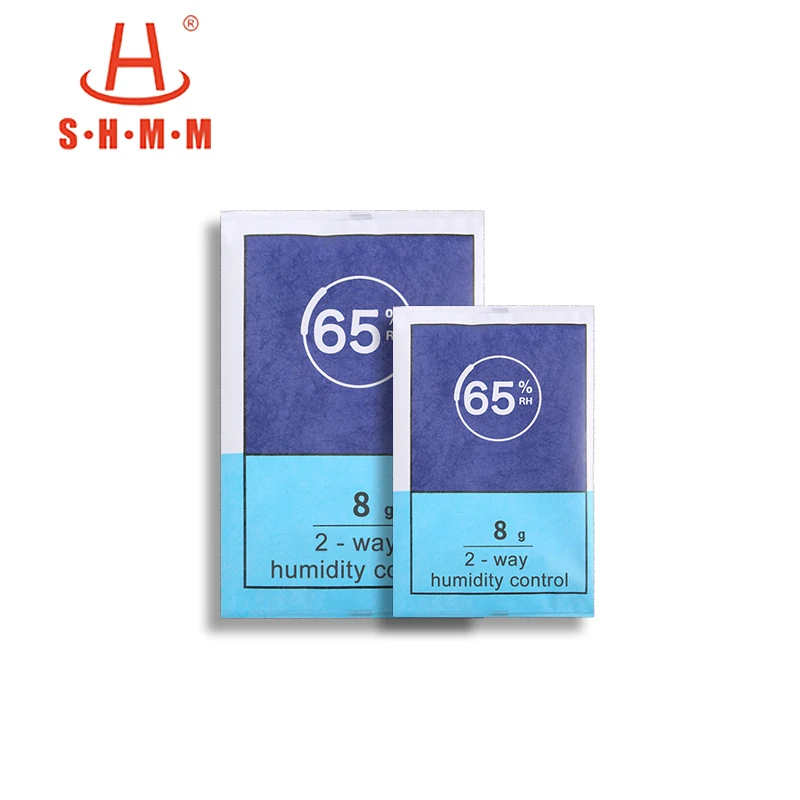 RH65 % 8g Две 2-полосная волокна регулируя влажность в помещении, чемоданчик пакет бумажный лист шт карточка влаги стабилизатор для сигарный табак для сигарет