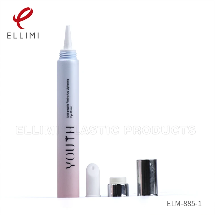 16 Ceramic Tip Eye Cream Cap Soft Tube ELM-885-1, 16mm Diameter, designed for eye creams and lip balms.