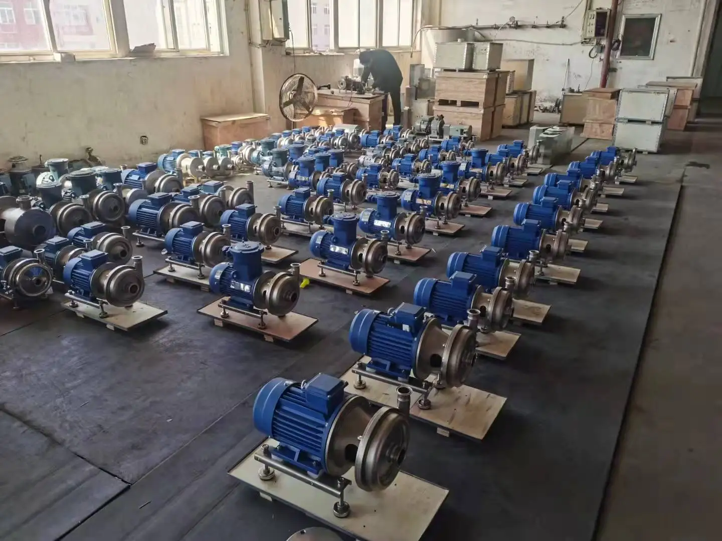 Manufacturer Sanitary Single-stage Pump Stainless Steel Centrifugal Pump 0.75kw/1hp