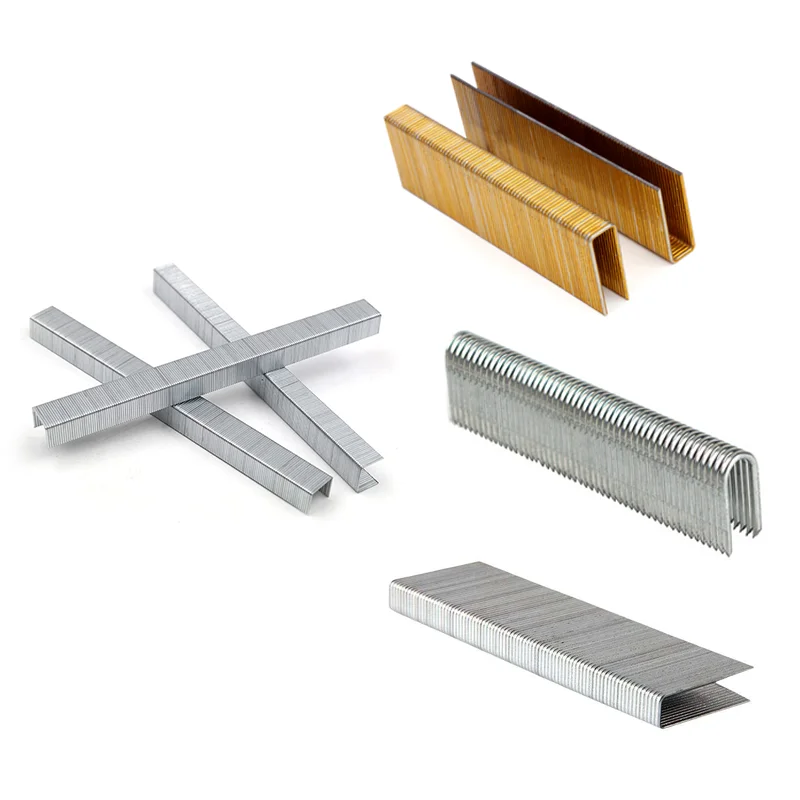 factory direct sale crown, 5.9mm length 10-40mm crown 11.9mm length 10-14mm Galvanized stainless steel U-Shaped Nails/