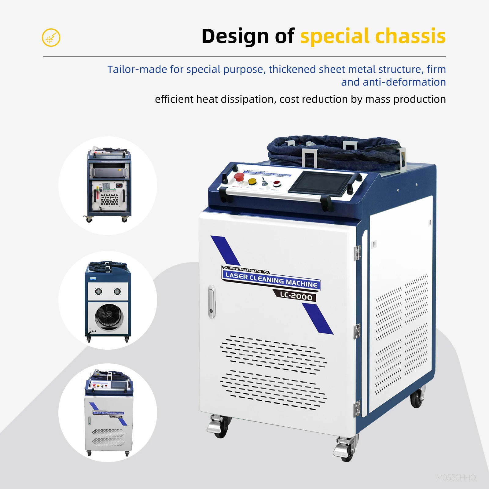 1000W/1500W/2000W Fiber Laser Cleaning Machine Laser Cleaner Rust Paint Quick Cleaning Non-pollution Cleaning