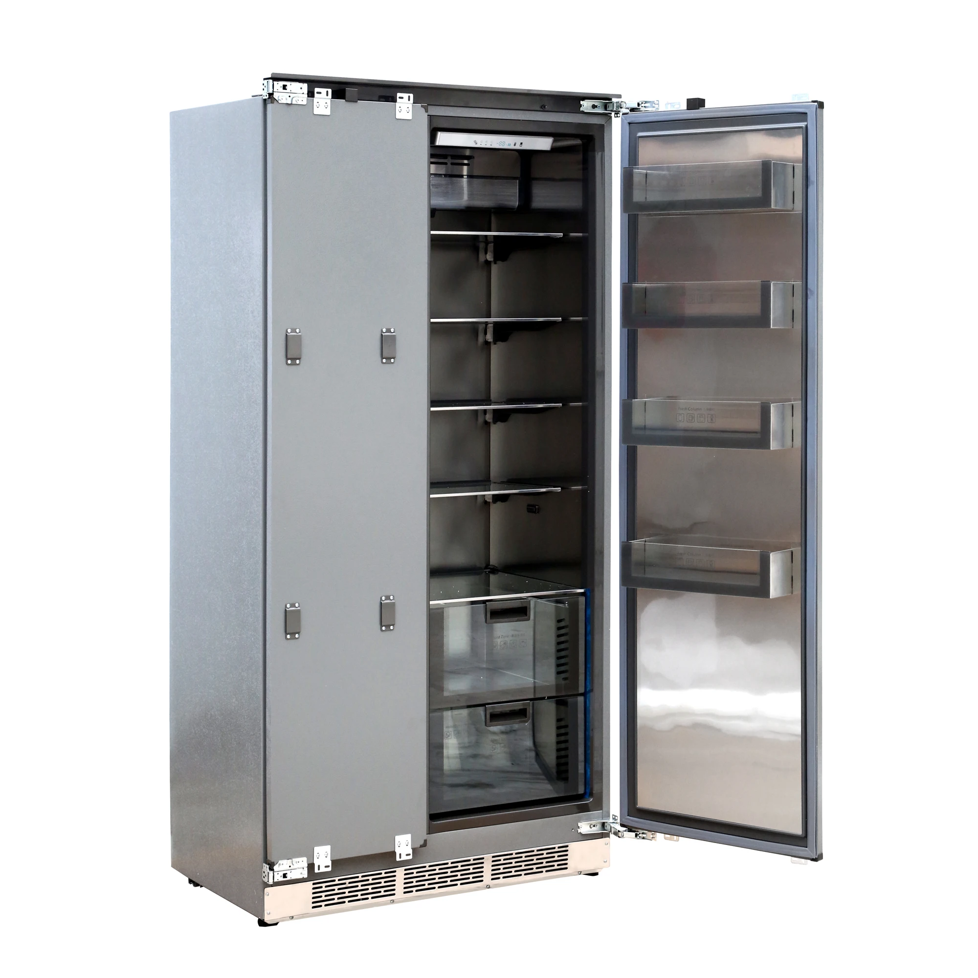455L Home Refrigerator No Frost A+ A++ Bottom Freezer Double Door Fridge With Water Dispenser