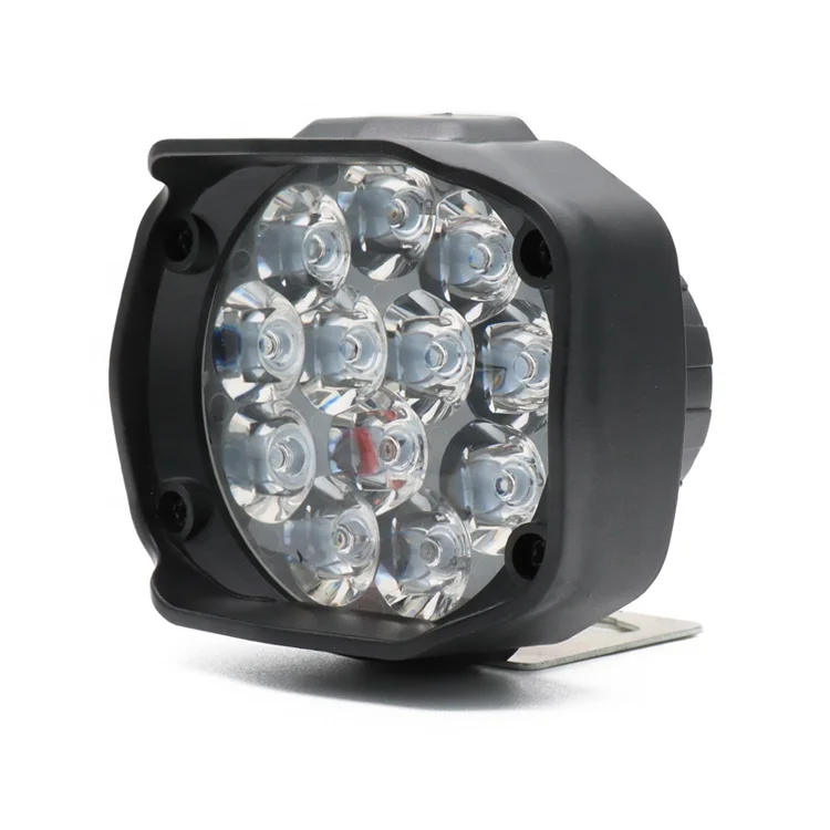 
new 12led Motorcycle Headlight Fog Spotlight LED Motorbike ATV 12V Working Spot Light off road driving light universal 