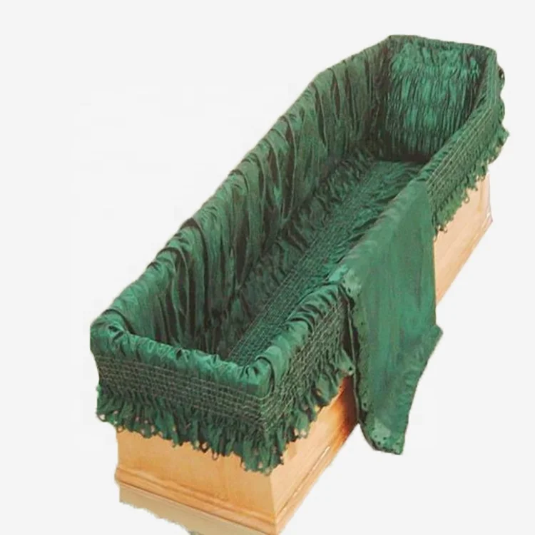Professional china funeral supplier coffin interiors factory coffin lining body bag urn bag handle accessories